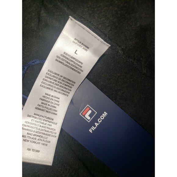 NEW Fila Boys Size Large Black Tie-Dye Sweat Shorts Drawstring Waist - Picture 6 of 6